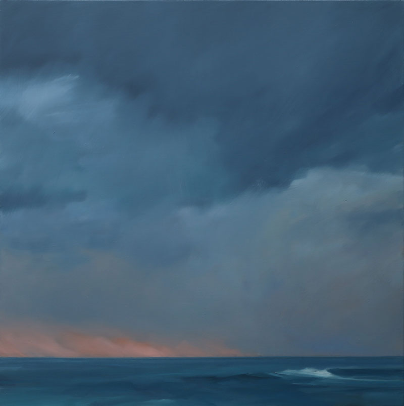 John Morris Artist | Afternoon-Coastal-Storm-76x76cm-oil-on-canvas-2020-web