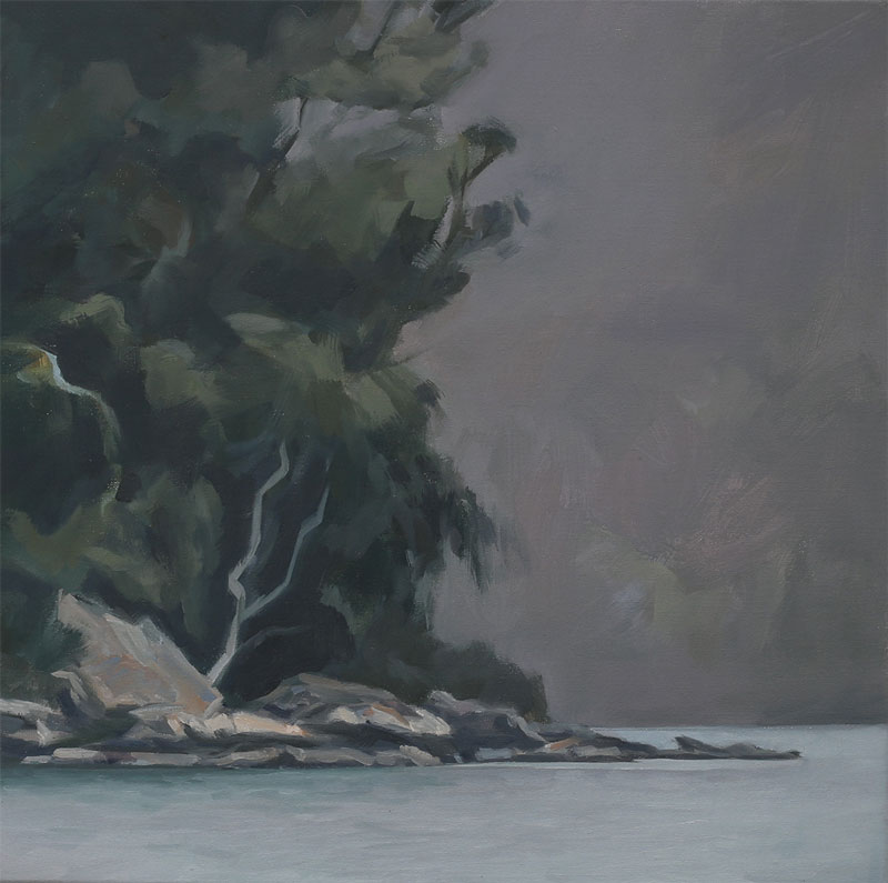John Morris Artist | River's-Edge-61x61cm-oil-on-linen-2020web-
