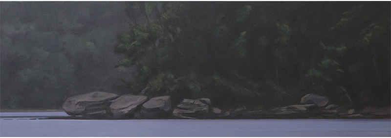John Morris Point.-Milson-Island-48x138cm-oil-on-canvas-2022-